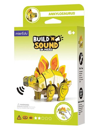 mierEdu | 3D Puzzle With Sound - Stegosaurus | ONE SIZE