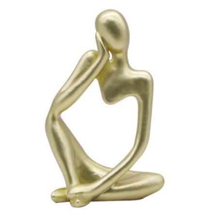 Tänkare Staty Abstrakt Skulptur Hem Små Ornament Hantverk