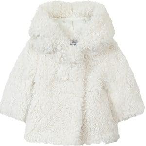 Tartine et Chocolat White Faux Fur Coat 12 Months - Coats and jackets - 12 months - White