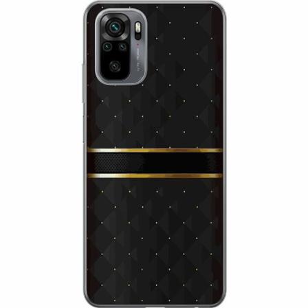 Xiaomi Redmi Note 10s Genomskinligt Skal Golden Stripes