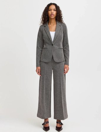 ICHI Ihkate Jacquard Bl4 - Grey - M