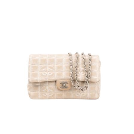 Chanel Vintage, Pre-owned Bag Beige, Dames, Maat:ONE Size,voering