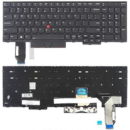 Yhdysvaltalainen näppäimistö Lenovo Thinkpad E580 E585 E590 E595 T590 P53S L580 L590 P52 P72 P53 P73 -malleille