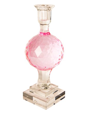 C'est Bon Krystal Lysestage - Pink - ONE SIZE