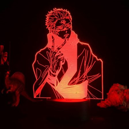 Jujutsu Kaisen Gojo 3D Illusion Nattlampa Smart Touch