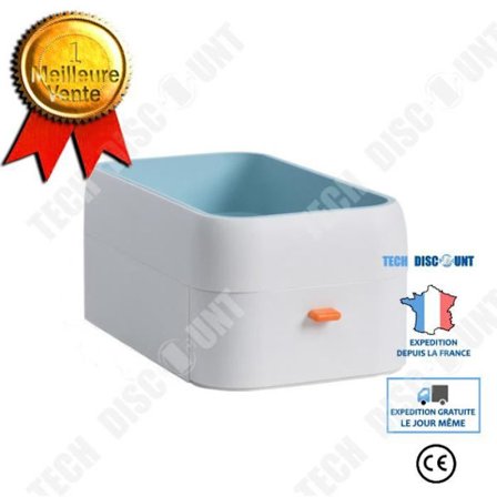 Kontorsförvaringslåda - TECH DISCOUNT - Typ av låda - 35x20x15cm - Vit - Hållbar