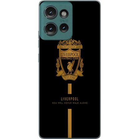 Kompatibelt Mobildeksel til Motorola Edge 50 Liverpool klubbemblem rød hvit svart design