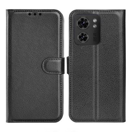 Motorola Moto Edge 40 Plånboksfodral med Stativ - Svart