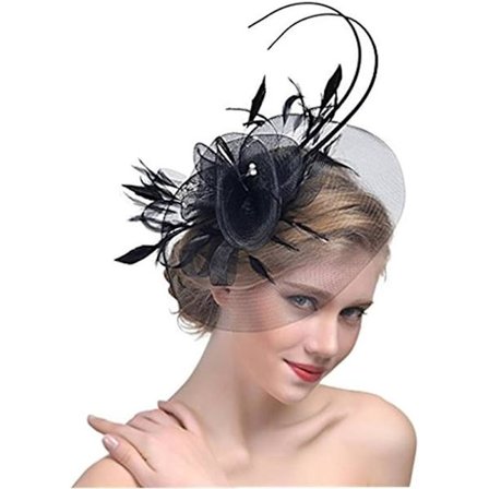 Hodeplagg for brudekjole, brudehatt, fascinatorhatt for kvinner