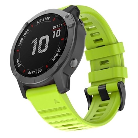 Garmin Fenix 7/7 Pro/Quatix 7/7Pro Silicone Watch Band - Green