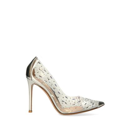 Gianvito Rossi, Pumps Grijs, Dames, Maat:40 EU,leer