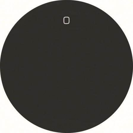 Hager 16222045 Vipu malleihin R.1 ja R.3 Yksiosainen vipu, musta, symboli "0", Katkaisijat & pistorasiat