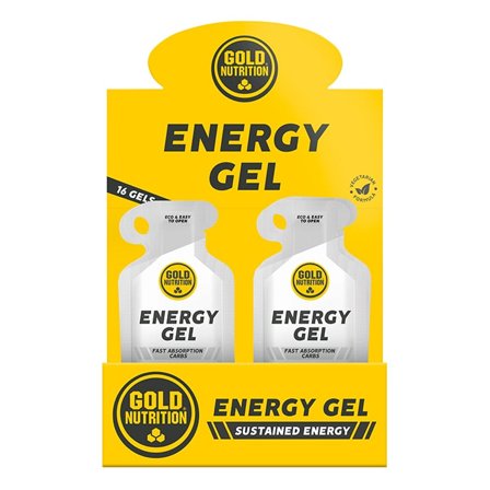 Hurtige Kulhydrater Gold Nutrition 16 x Energy Gel 40 g, Unflavoured - Bodyman.dk