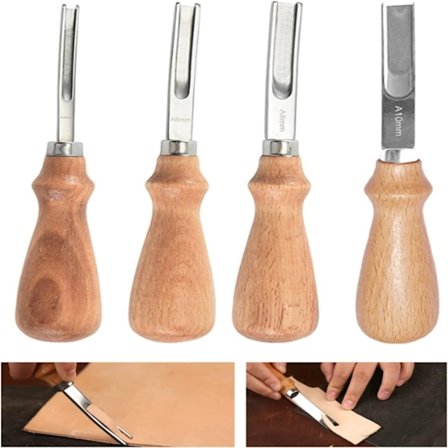 Läder Skiving Verktyg med Skarp Kant