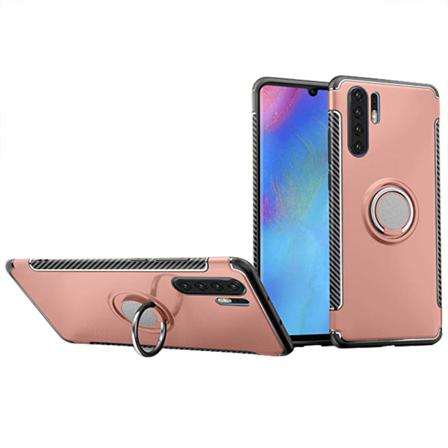 Elegant Skal Med Ringhållare Floveme - Huawei P30 Pro Grå