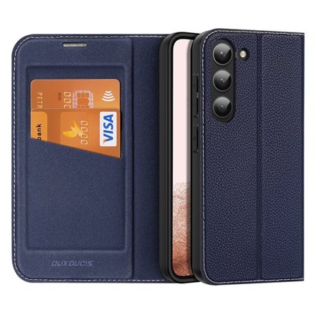 Dux Ducis Skin X2-etui Samsung Galaxy S23+ flip-etui lommebokstativ blå