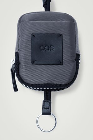 COS Mini Crossbody Pouch - Nylon Bag in Grey - Men