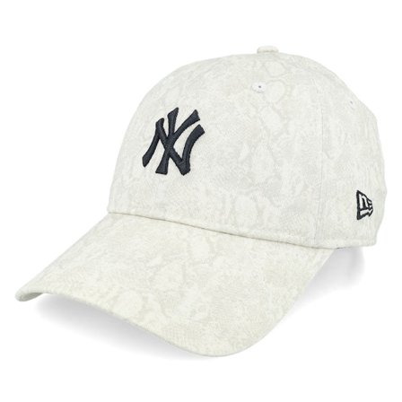 New Era - MLB Beige unconstructed Cap - New York Yankees Womens Animal 9TWENTY Light Terracota/Black Dad Cap / Unconstructed @ Hatstore