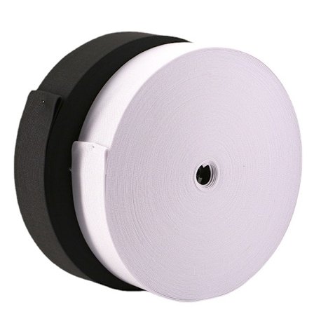 Förtjockat Resårband - Svart + Vit (3 meter vardera)