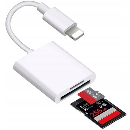 CO2-KORTLÄSARE 2IN1 FOR LIGHTNING IPHONE ADAPTER MICRO SD/TF ADAPTER 256GB