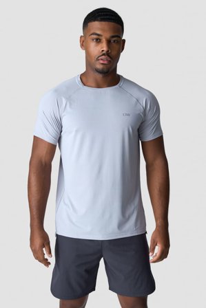 ICANIWILL - Workout Melange T-shirt Men Light Blue Melange - Herren - ICIW