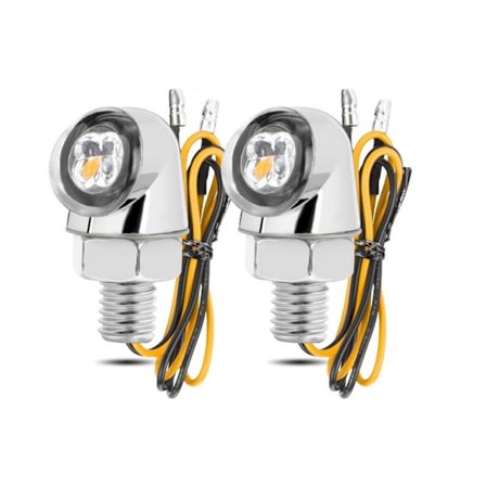 Motorcykel Mini Blinklys Retro Inspireret Design Robust Aluminium LED Belysning