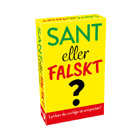 TACTIC Sant eller Falskt Spel 18,4 X 11,2 3,6 cm