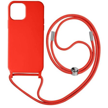 Smartphone-fodral - AVIZAR - iPhone 12 Pro Max - Semi-stivt - Nylonrem - Röd