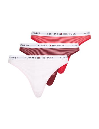 3 Pack Mesh Thong Pink Tommy Hilfiger