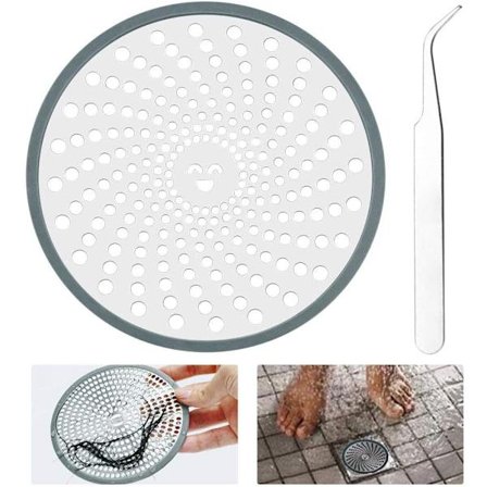 2 kpl Suihkuvessa-vessanpönttö Ruostumattomasta Teräksestä Suihkuvessa-vessanpönttö Hiustenkerääjä DXGHC