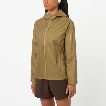 Salomon - veste pour femme Bonatti Wp Jkt W - Brilliant Olive - XS