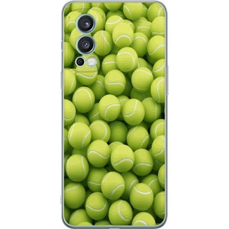 Kompatibel Mobilcover til OnePlus OnePlus Nord 2 5G Mønster af grønne tennisbolde i høj detalje, sporty motiv med gentagende tekstur og stærke far