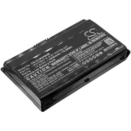 Batteri till Notebook, Bärbar dator för Schenker XMG A722, XMG A723-8UC, W370ST m.fl.