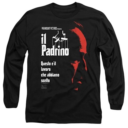 The Godfather Unisex Vuxen Italiensk Profil T-Shirt S Svart