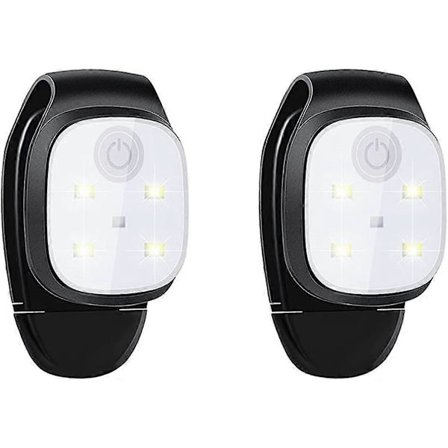 Pieces Utomhus Nattlampor Clip on Course Light LED Reflekterande USB Uppladdningsbar för Course Tillbehör