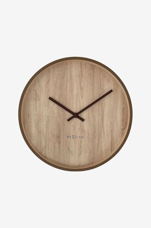 NeXtime - Väggklocka Oslo 30 cm - Brun - Väggklockor & bordsur - Från Homeroom