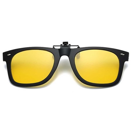 Clip-on Solglasögon Wayfarer - Gul Night Vision