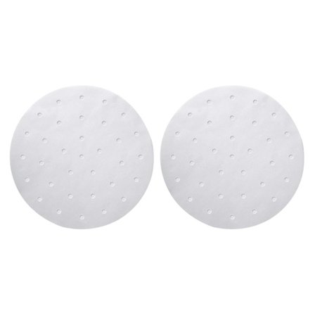 Air Fryer-foringer - 200 ark perforert bakepapir, firkantet bambus damppapir kompatibel