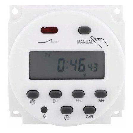 LCD Digital Timer Veckoprogrammerbar Mikrodatorklocka Tidrelä Timer 17på17av(24V)
