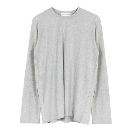 Comme des Garçons Logo LS T-Shirt Grå, Herre Langærmet