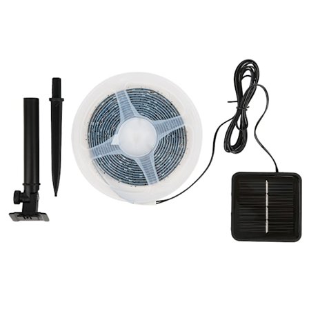 3 meter 90 LED Solenergi Vattentät flexibel ljusrand för julgran Trädgårdsdekoration Färgad