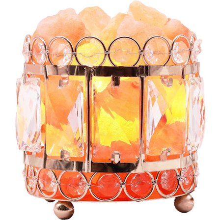 Naturlig Himalaya rosa saltlampa, Crystal Salt Rock Lam