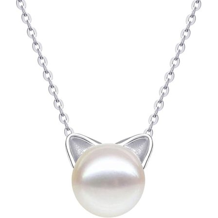 1 st. Katt Halsband för Kvinnor Katt Smycken för Kvinnor Katt Presenter för Kattälskare Kvinnor Katt Lady Presenter Silver Katt Hänge F