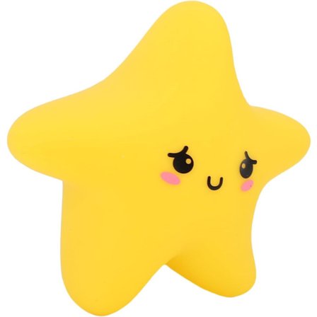 Silikone Natlampe Lille Magnetisk Absorberende Blød Dekorativ Lampe til Soveværelse Børneværelse, Gulvlamper (Stjerneformet)