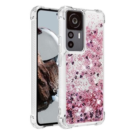 Glitter Bling TPU Cover Xiaomi 12T Pro Roséguld