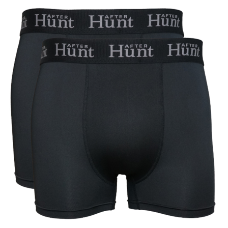 After Hunt Mens Boxer Underwear Short 2-pack Black