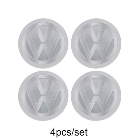 4 stk. 56 mm Bilhjul Center Nav Kapsler Klistermærker Aluminium Emblem VW GTI Polo Golf Passat Tiguan Arteon Touareg Taigo Caddy Jetta