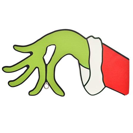 Joulukoriste Jouluinen Puinen Ovikoriste Ovikilpi Joulu Grinch -Kranssit Koti Kauppakeskus Koristeet B