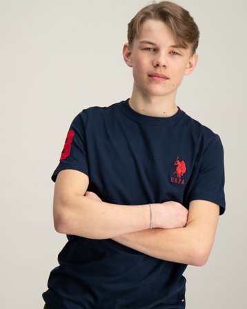 U.S. Polo Assn. Player 3 Tshirt Blå T-shirts Dreng - Kids Brand Store