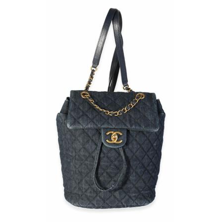 Chanel Vintage, Backpacks Blauw, Dames, Maat:ONE Size